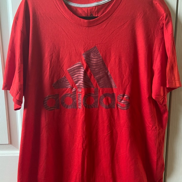 Red Adidas Tshirt - Picture 3 of 3